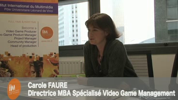 iim institut internet multimedia mba video game management carole faure - Cursus du MBA Spécialisé Video Game Management de l’IIM