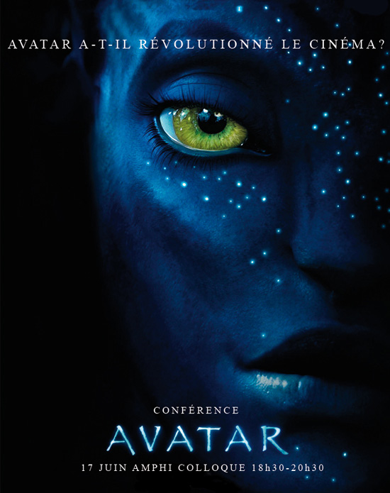 affiche conference avatar iim institut internet multimedia - Conférence : le film Avatar a-t-il révolutionné le cinéma ?