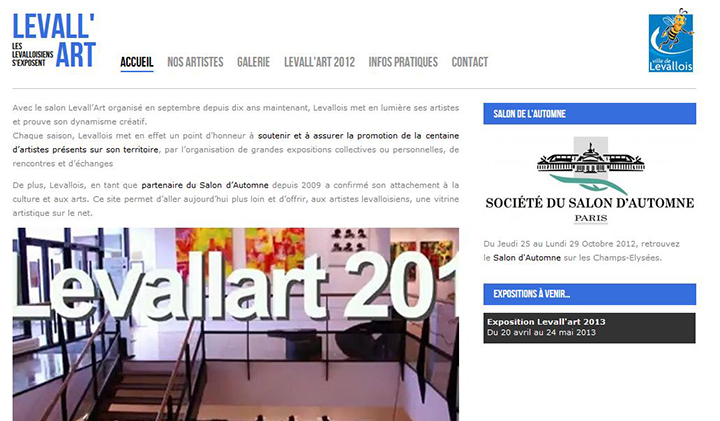 Levallart accueil - Levall'art : un site dédié aux artistes de Levallois