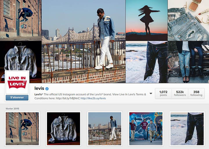 Levis instagram - Comment les marques utilisent Instagram : le web de l'image ?