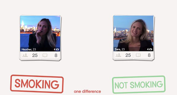 smoking - Tinder, les campagnes qui matchent !