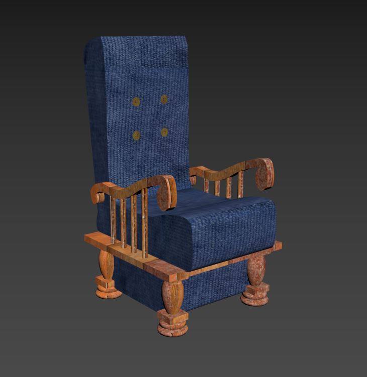 fauteuil 3d modelisation - Ilana, promo 2022 : le portfolio de mon première année de Bachelor