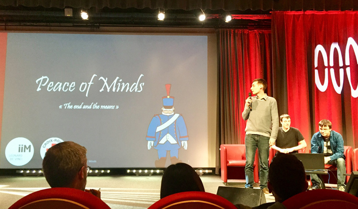 peace of mind iim croix rouge pitch - Jackpot pour une team d'étudiants : la Croix Rouge leur offre 50 000 € pour développer Peace of Minds, un jeu sur les droits humanitaires