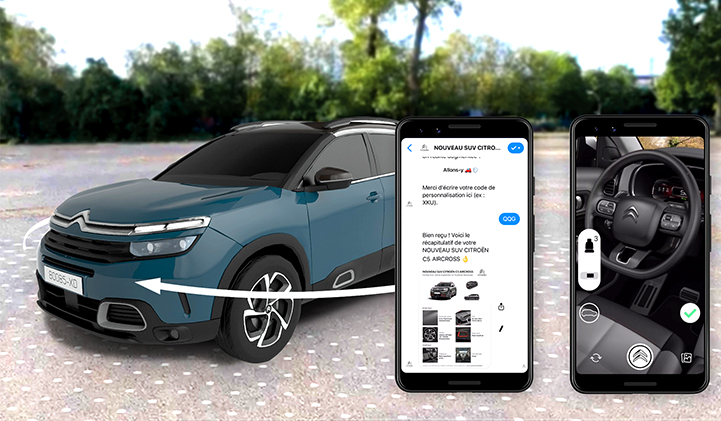 Citroen SUV C5 aircross Atomic Digital Design  - Atomic Digital Design Agency Creates The Very First AR Experience On Messenger