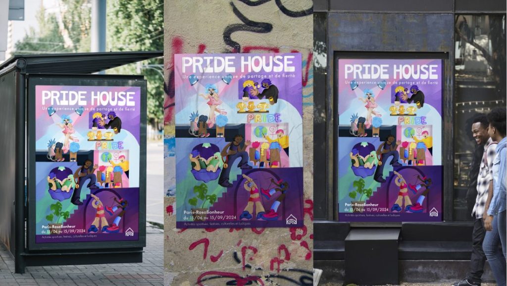 Pride House 1 1024x577 - Le Club des DA : les projets engagés de la promo 2024